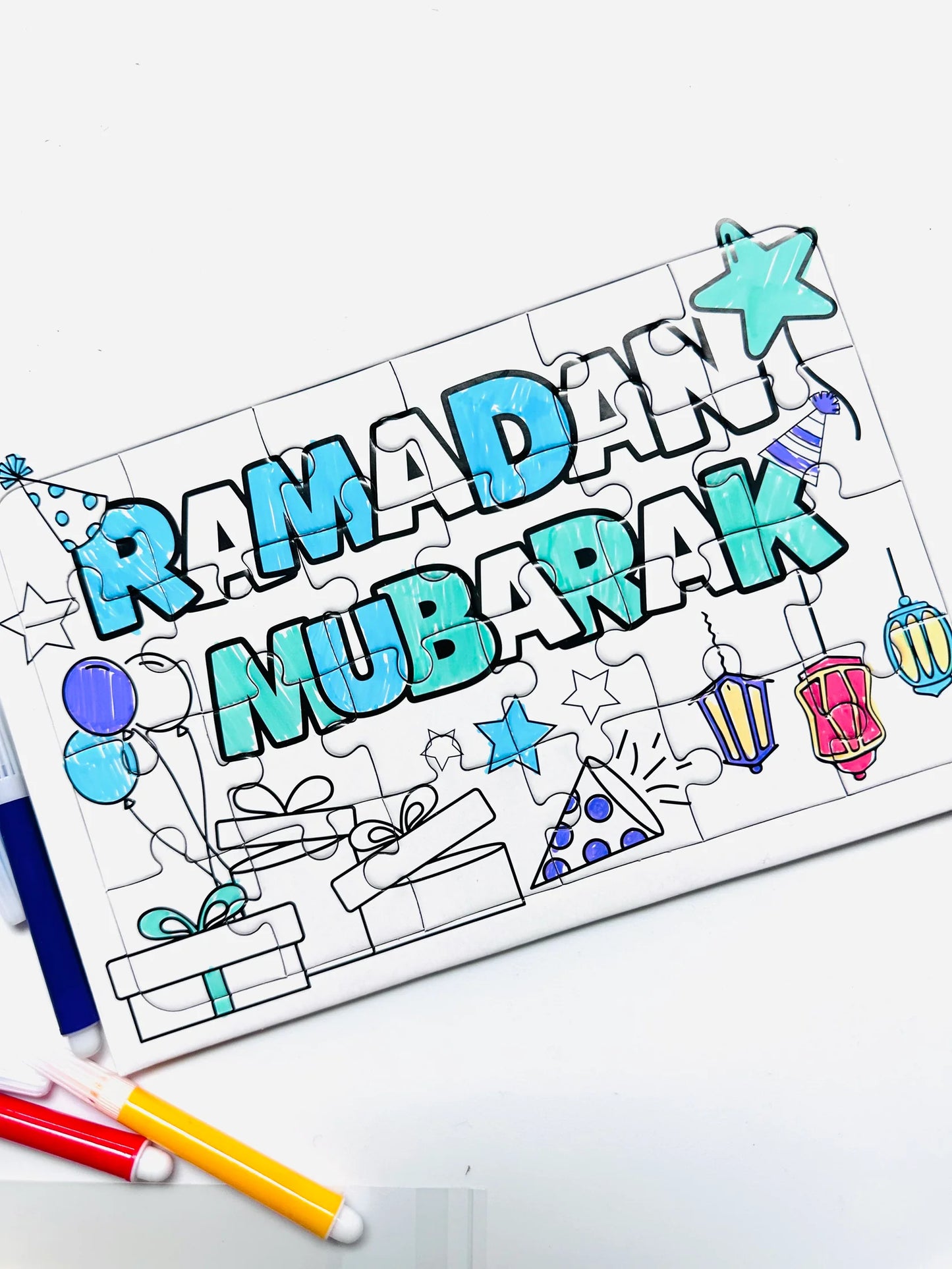 Color your own Ramadan Puzzle