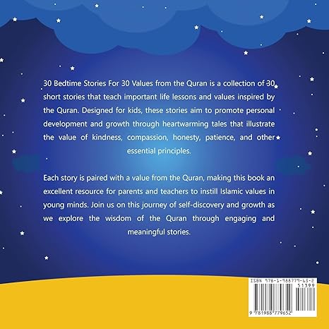 30 Bedtime Stories For 30 Values From the Quran: (Islamic books for kids) (30 Days of Islamic Learning