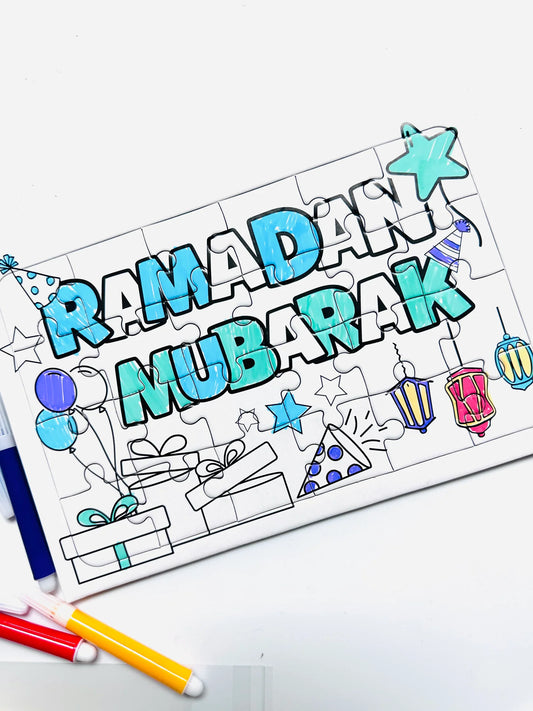 Color your own Ramadan Puzzle
