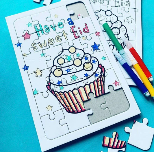 Color your own Eid Puzzle
